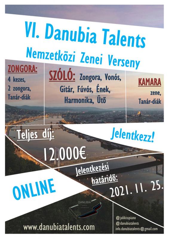 VI. Danubia Talents Nemzetközi Zenei Verseny ONLINE 2021