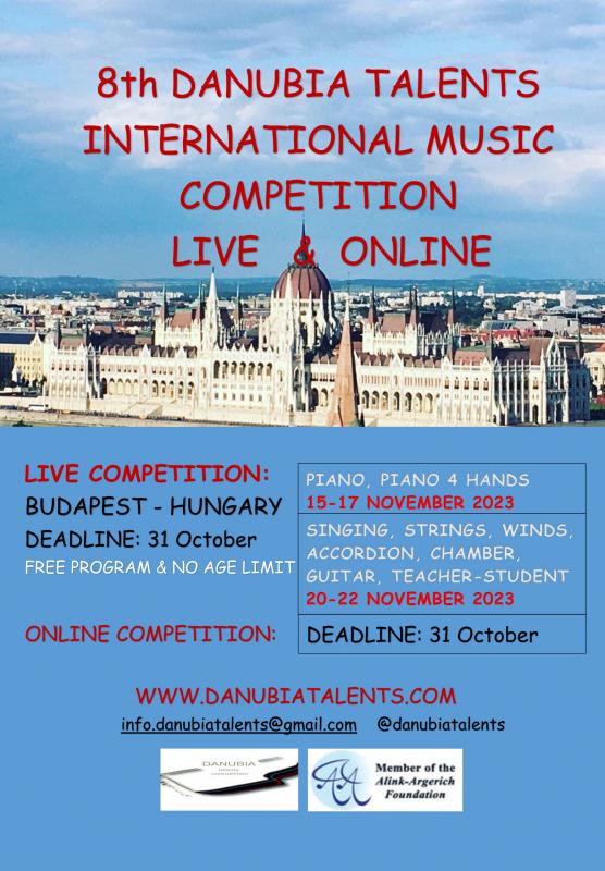 VIII. Danubia Talents  Internatonal Music Competition